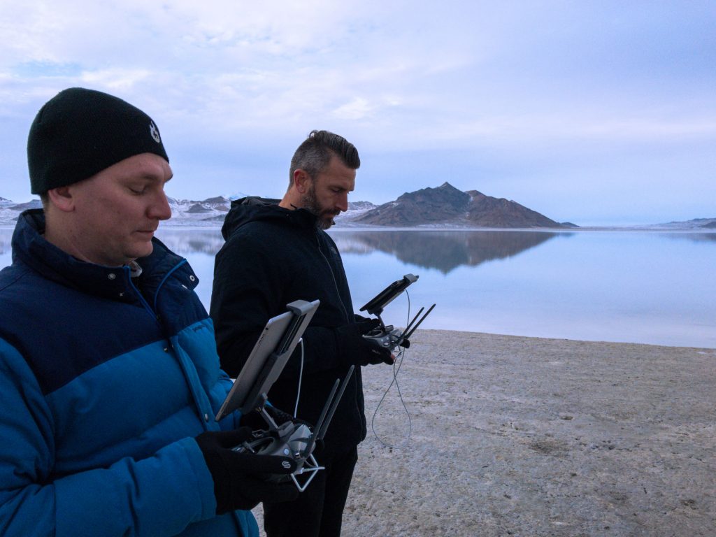 Flying the DJI Inspire 2 at the world famous Salt Flats in Utah.